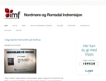 Tablet Screenshot of nri-imf.no